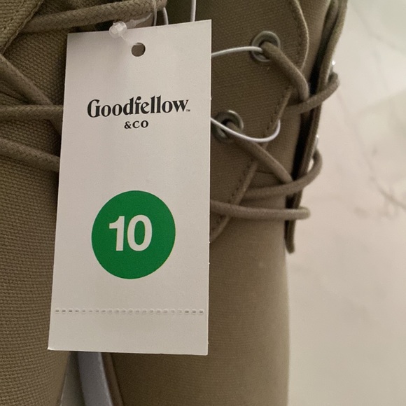 Goodfellow canvas shoes hightops beige size 10 men’s new with tags - Picture 7 of 7